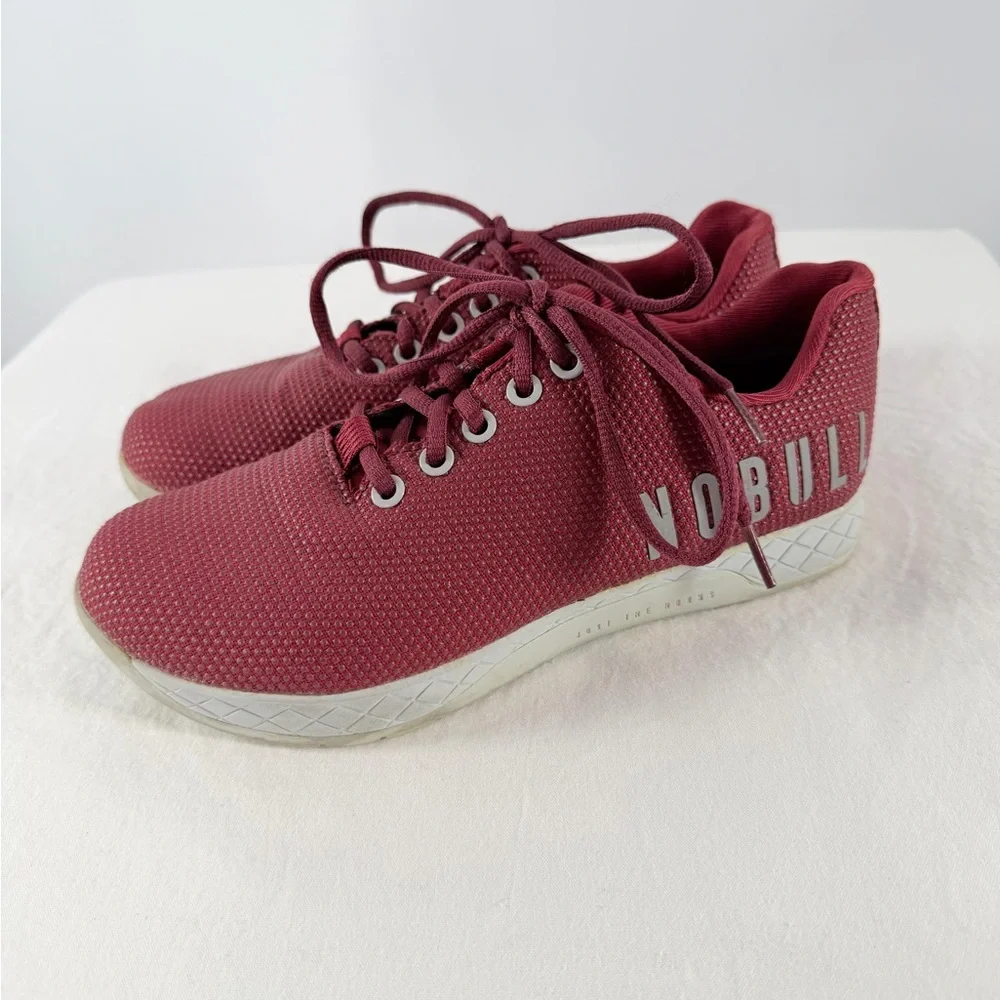 NOBULL Sky Trainer CrossFit‎ Sneaker Athletic Shoes in Maroon Size 6.5W or 5M